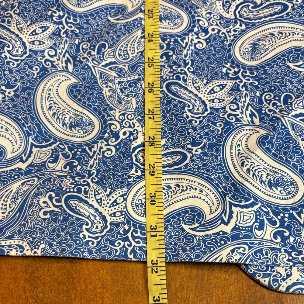 Madison Blue & White Paisley Modern Fit Sport Coat, 46L - Picture 7 of 9